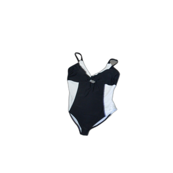 NWT Adore Me Keyhole Plus Size 4X One-Piece Swimsuit Black & White - Picture 6 of 11